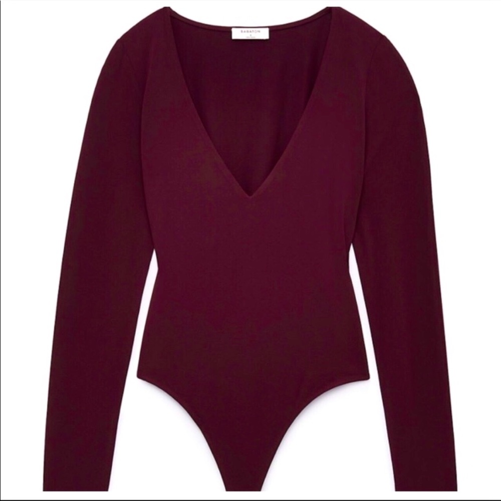 NWOT Aritzia Babaton Perseus Bodysuit Cardamom - small